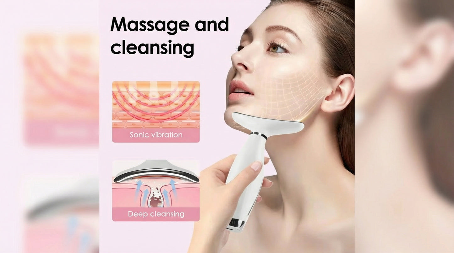 Zenvio™ LumiWave LED Face & Neck Massager