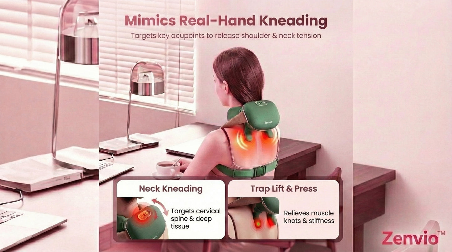 Zenvio™ CalmFlow Neck & Body Massager